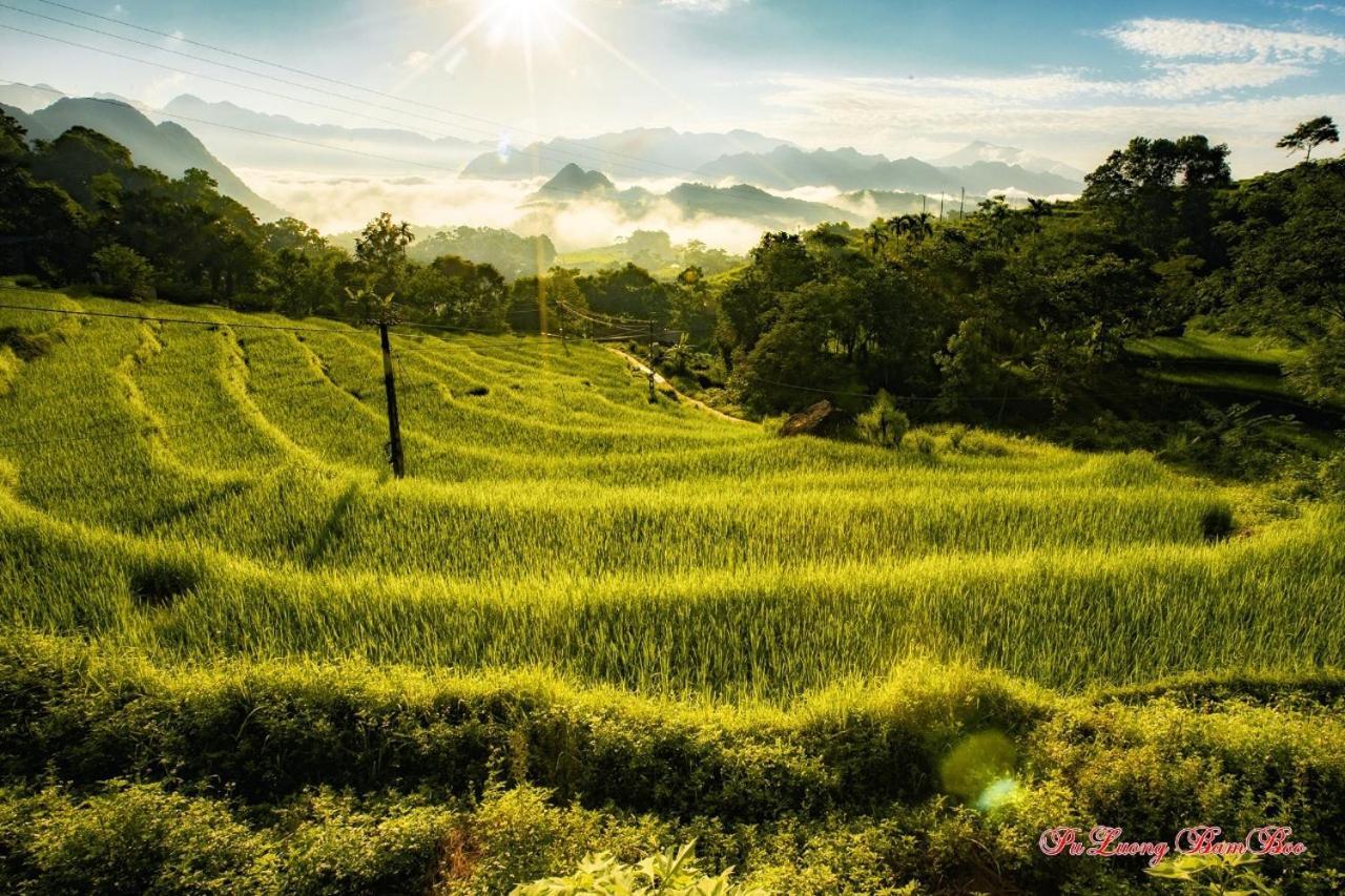 Puluong Bamboo Vila Huong Ba Thuoc Exterior foto