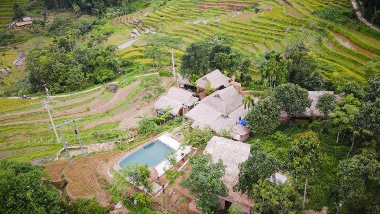 Puluong Bamboo Vila Huong Ba Thuoc Exterior foto